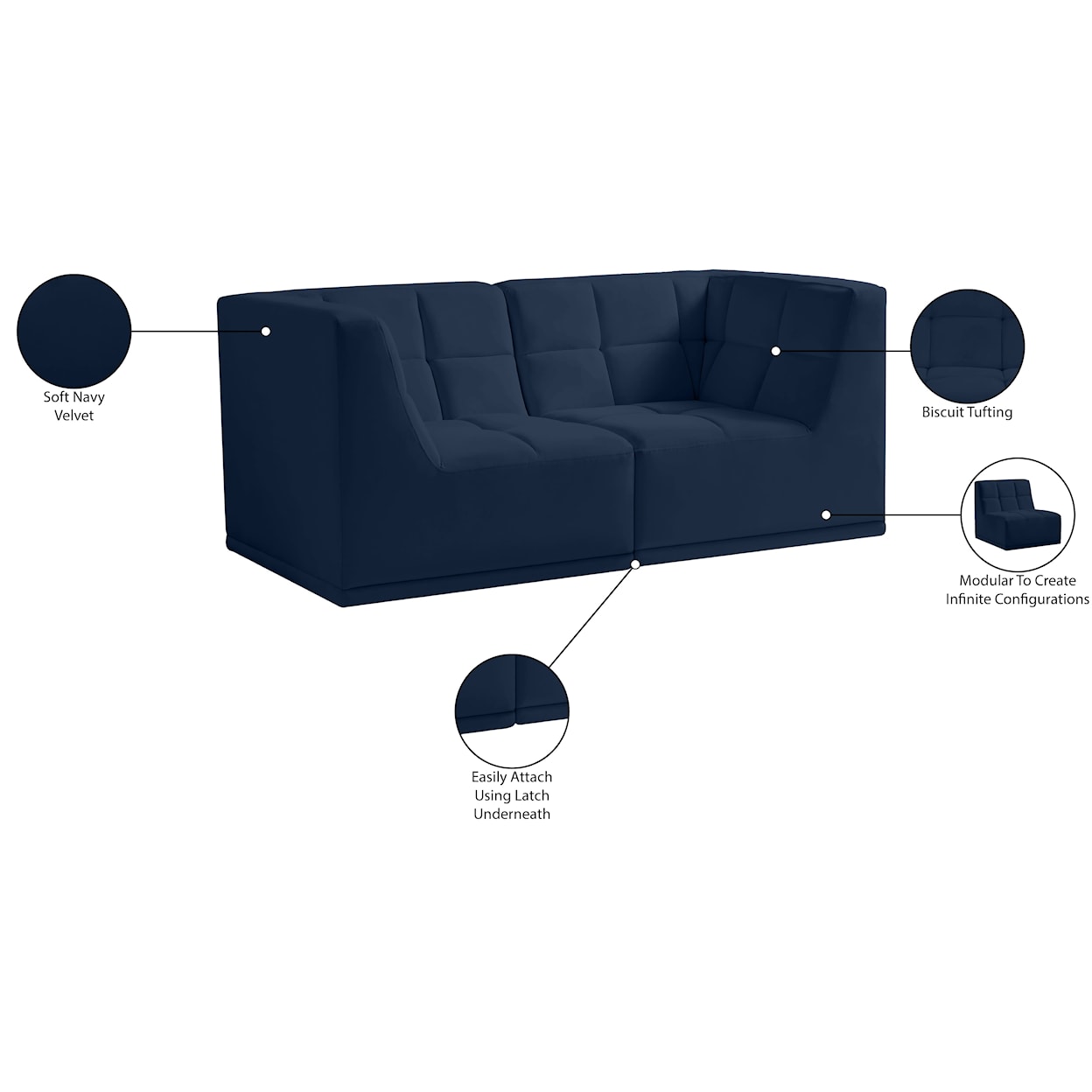 Meridian Furniture Relax Modular Sofa