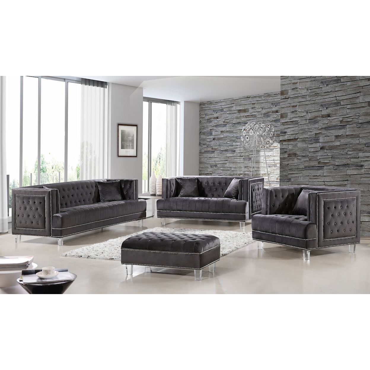 Meridian Furniture Lucas Loveseat