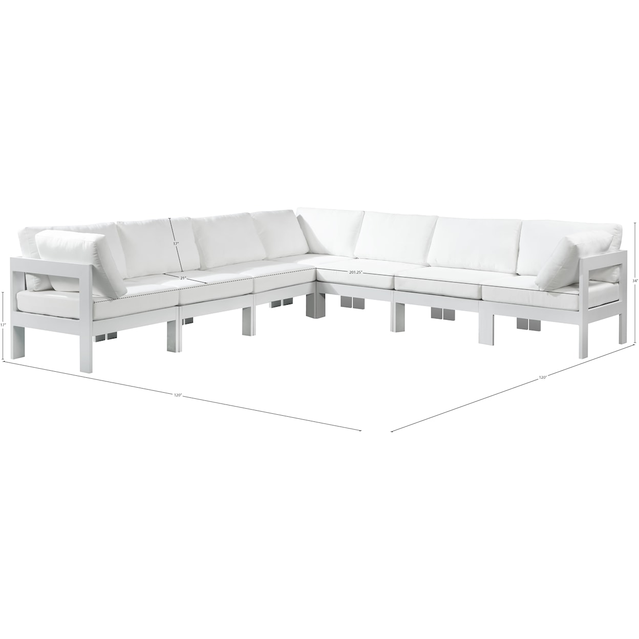 Meridian Furniture Nizuc Modular Sectional