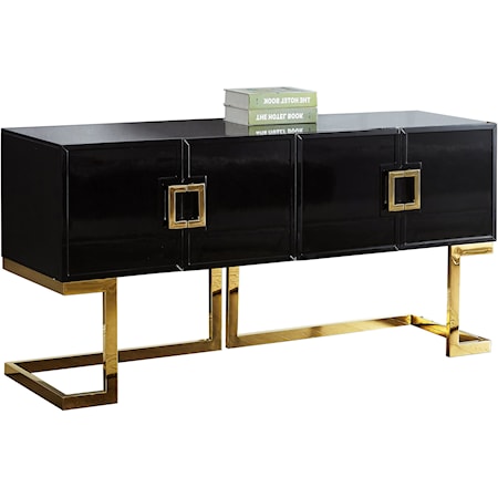 Sideboard with Gold Stainless Steel Base