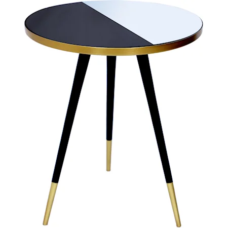 Reflection Gold / Black End Table