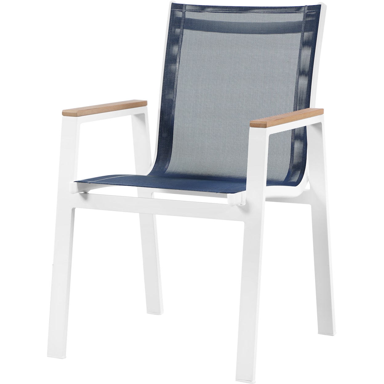 Meridian Furniture Nizuc Aluminum Mesh Dining Arm Chair