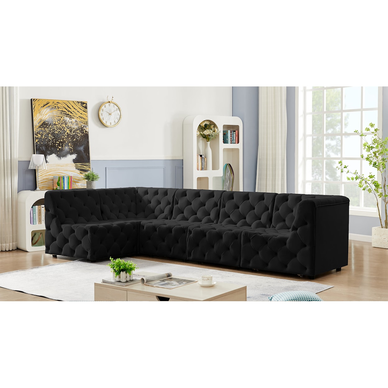 Meridian Furniture Tuft Modular Sectional