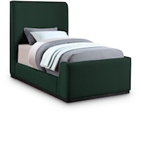 Oliver Green Boucle Fabric Twin Bed (3 Boxes)