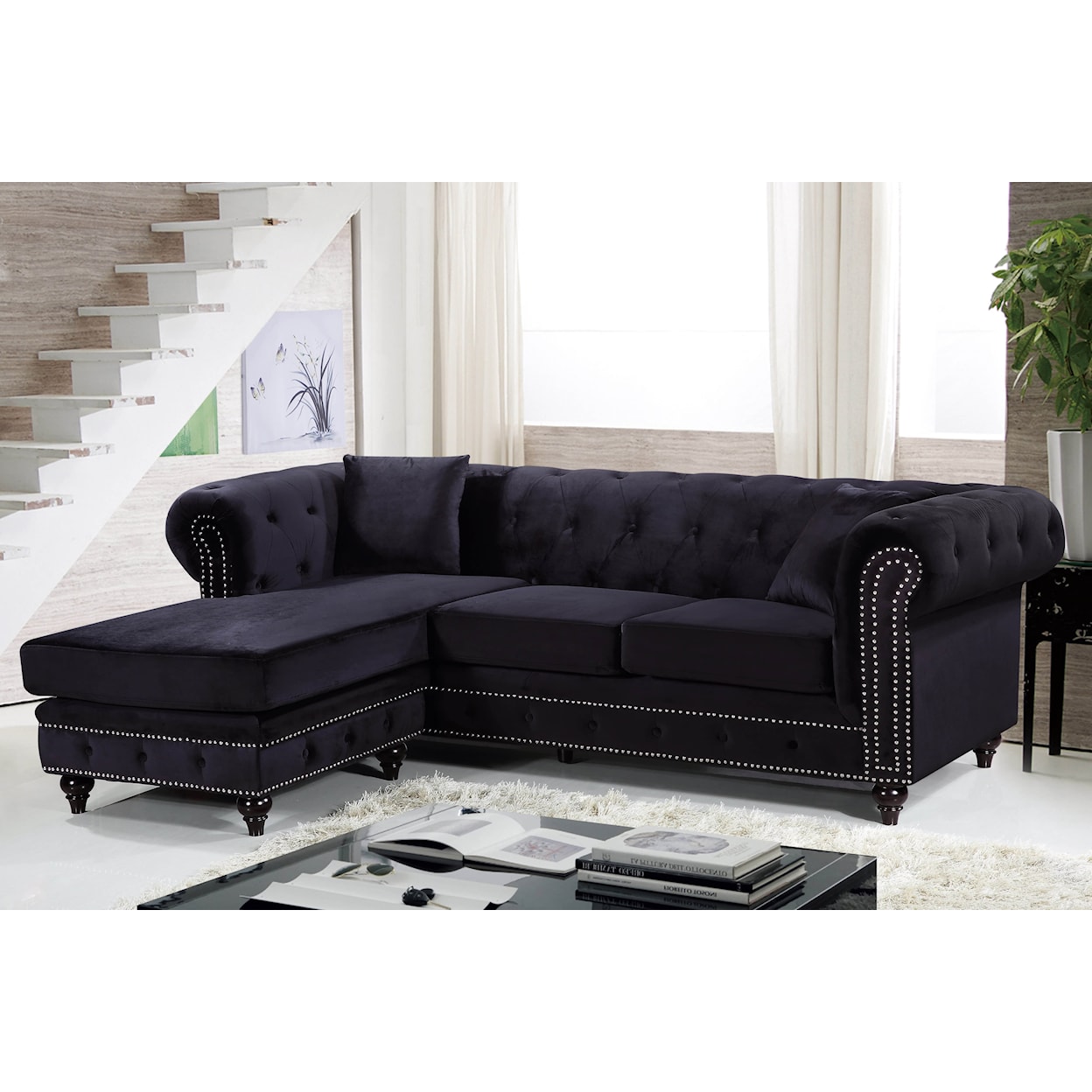 Meridian Furniture Sabrina 2pc. Reversible Sectional