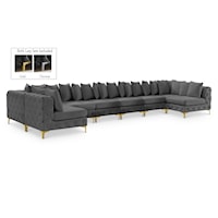 Tremblay Grey Velvet Modular Sectional