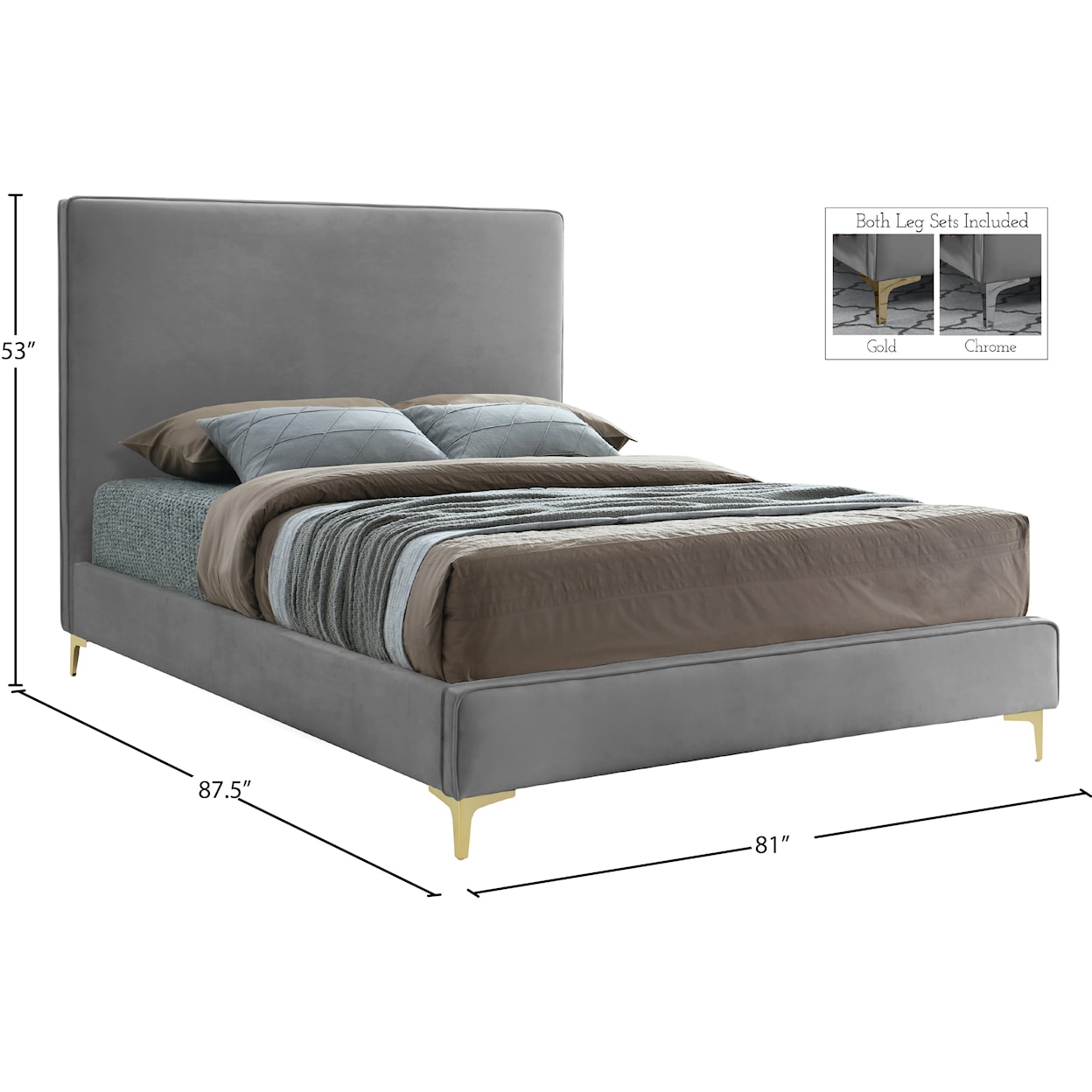 Meridian Furniture Geri King Bed