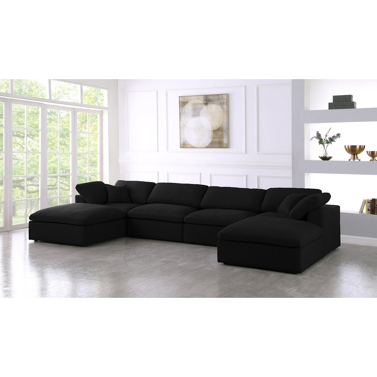 Meridian Furniture Serene Deluxe Comfort Modular Sectional