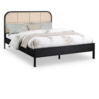 Siena Black Ash Wood Full Bed (3 Boxes)