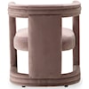 Meridian Furniture Blair Pink Velvet Accent Barrel Chair