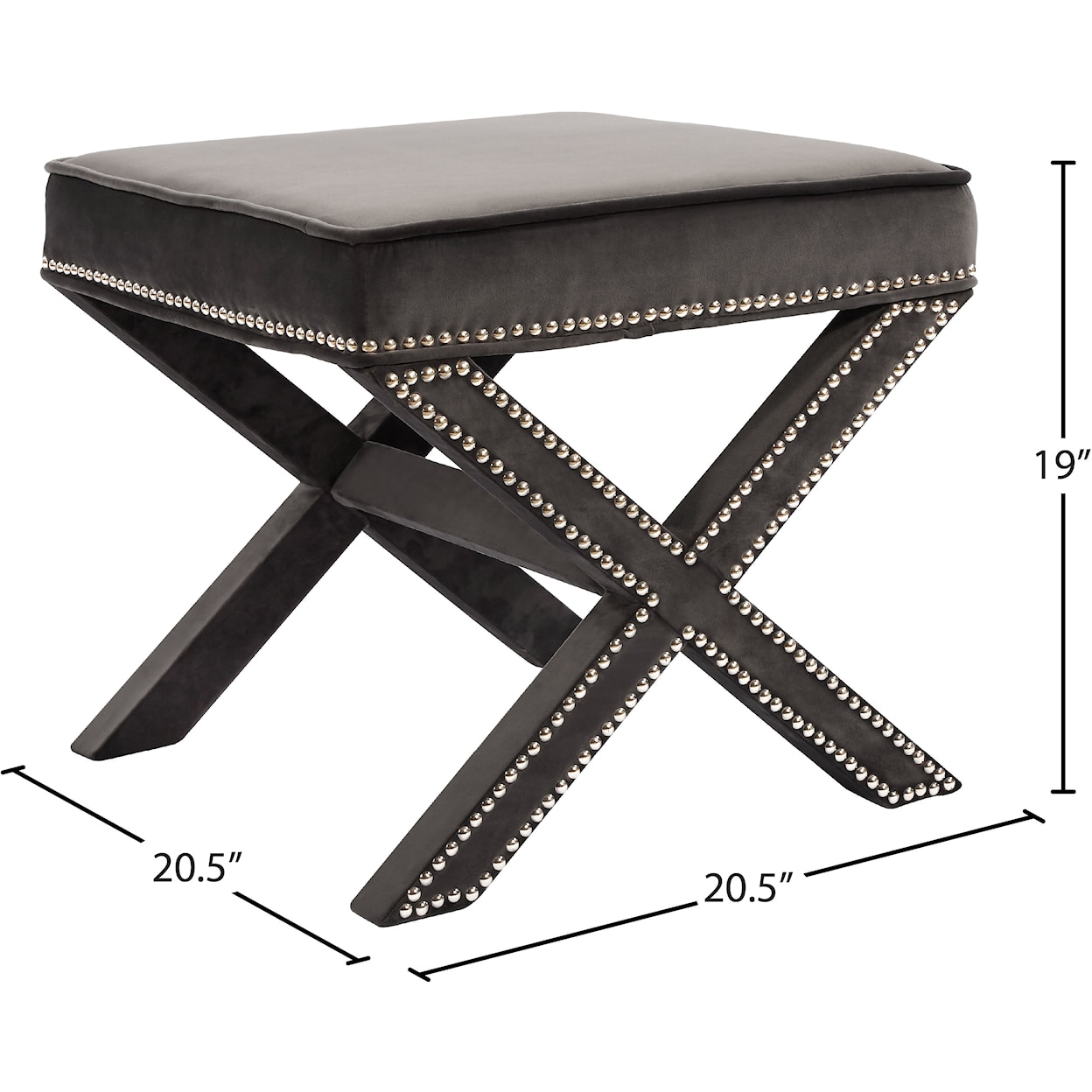 Meridian Furniture Nixon Ottoman/Bench