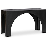 Contemporary Arched Console Table - Black