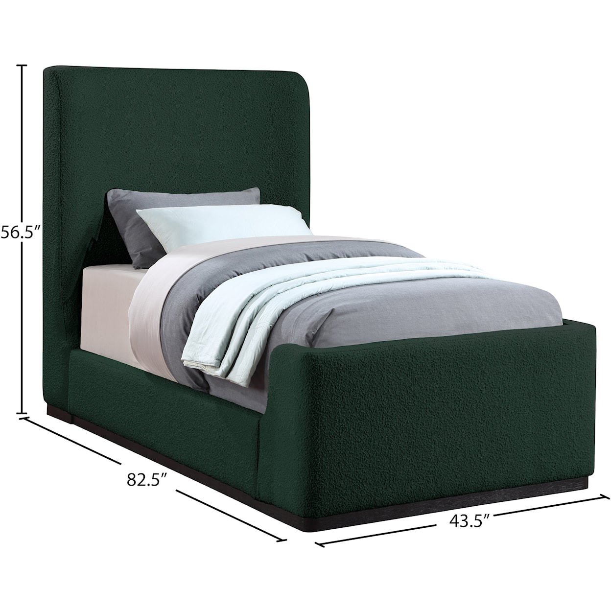 Meridian Furniture Oliver Twin Bed (3 Boxes)