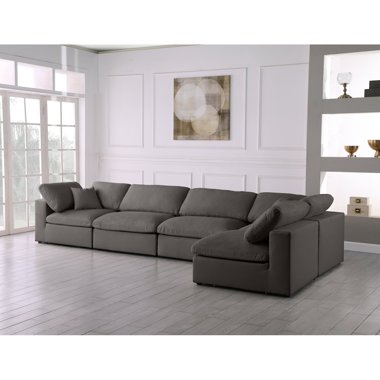 Meridian Furniture Plush Standard Comfort Modular Sectional