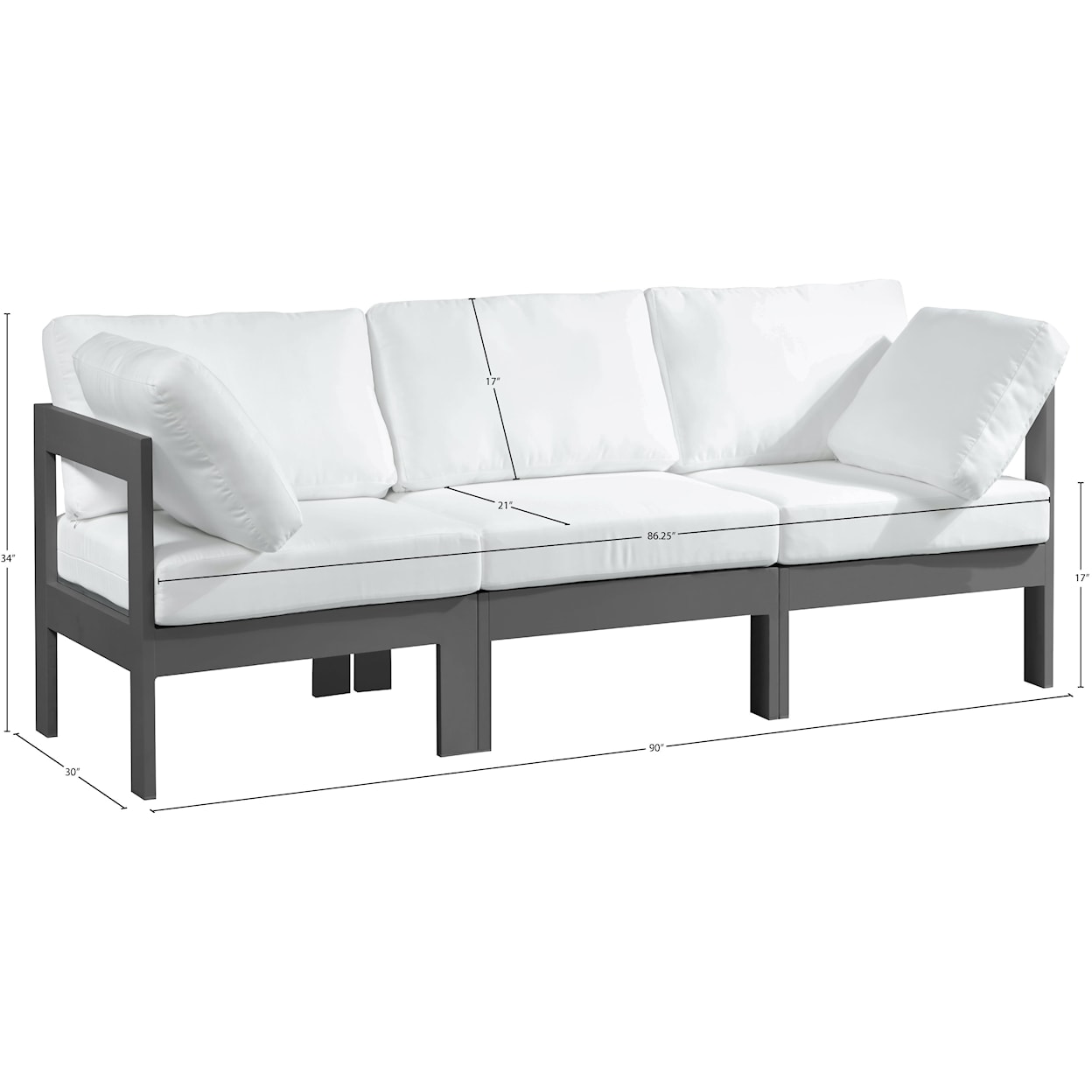 Meridian Furniture Nizuc Modular Sofa