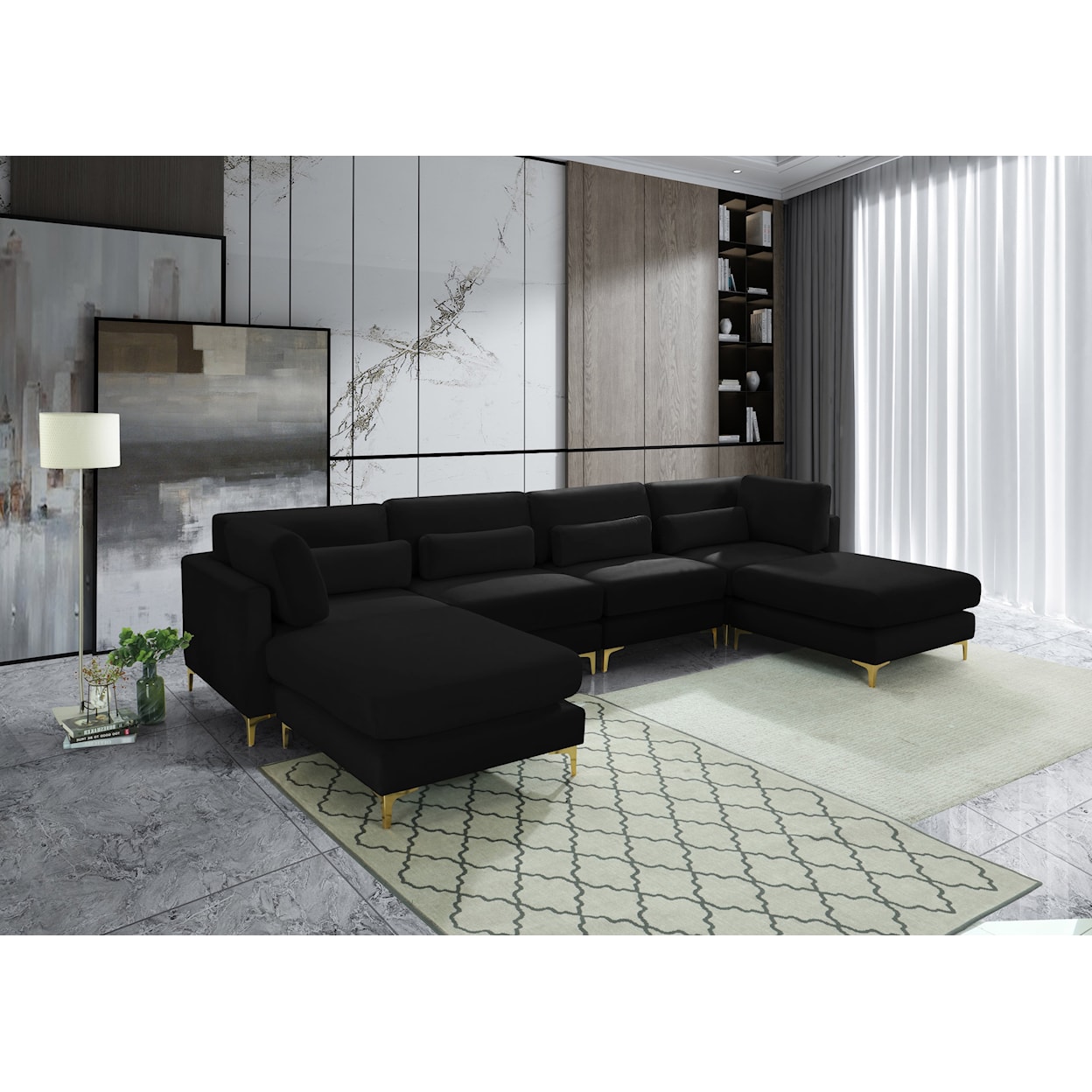 Meridian Furniture Julia Modular Sectional (6 Boxes)