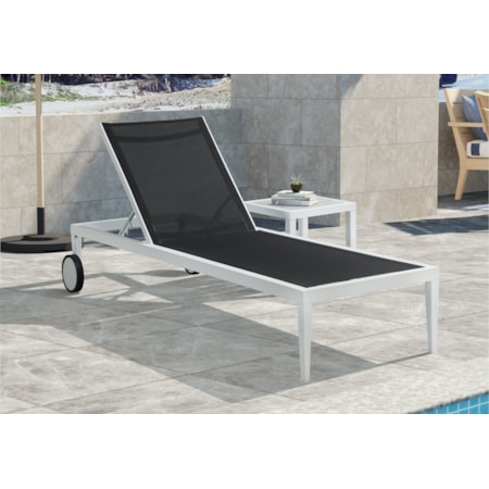 Aluminum Mesh Chaise Lounge Chair