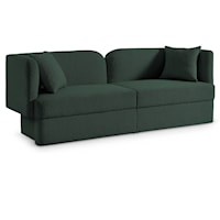 Marcel Green Boucle Fabric Sofa