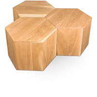 Eternal Modular 3-Piece Coffee Table - Natural