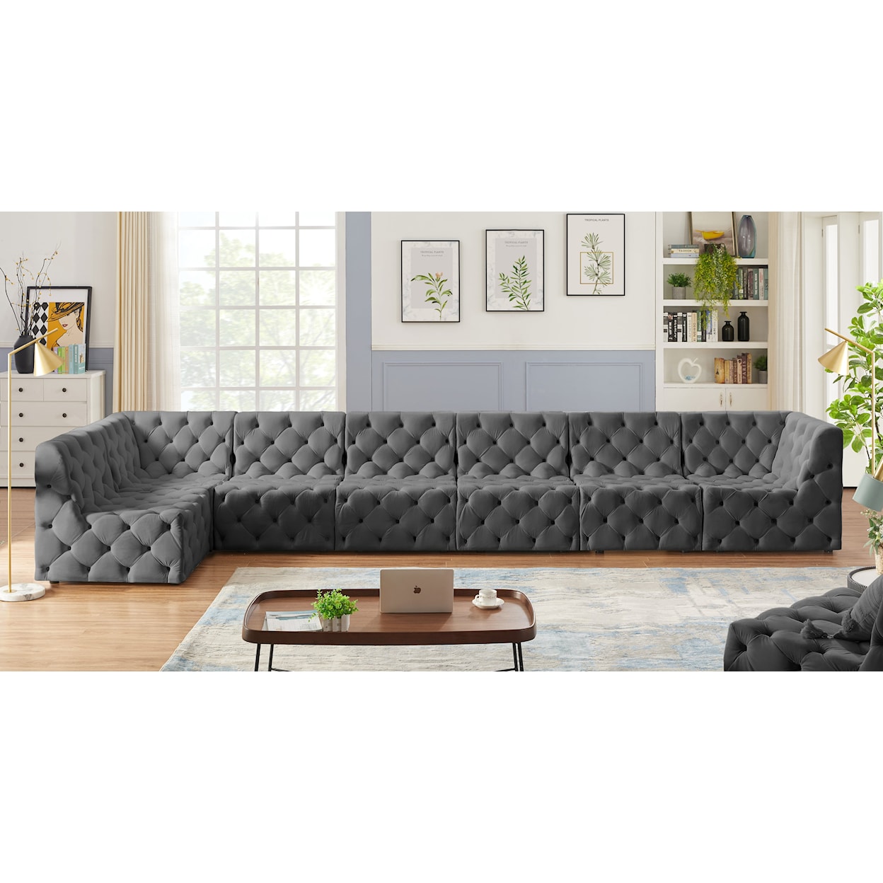 Meridian Furniture Tuft Modular Sectional