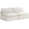 Meridian Furniture Cozy Comfort Modular Armless Sofa