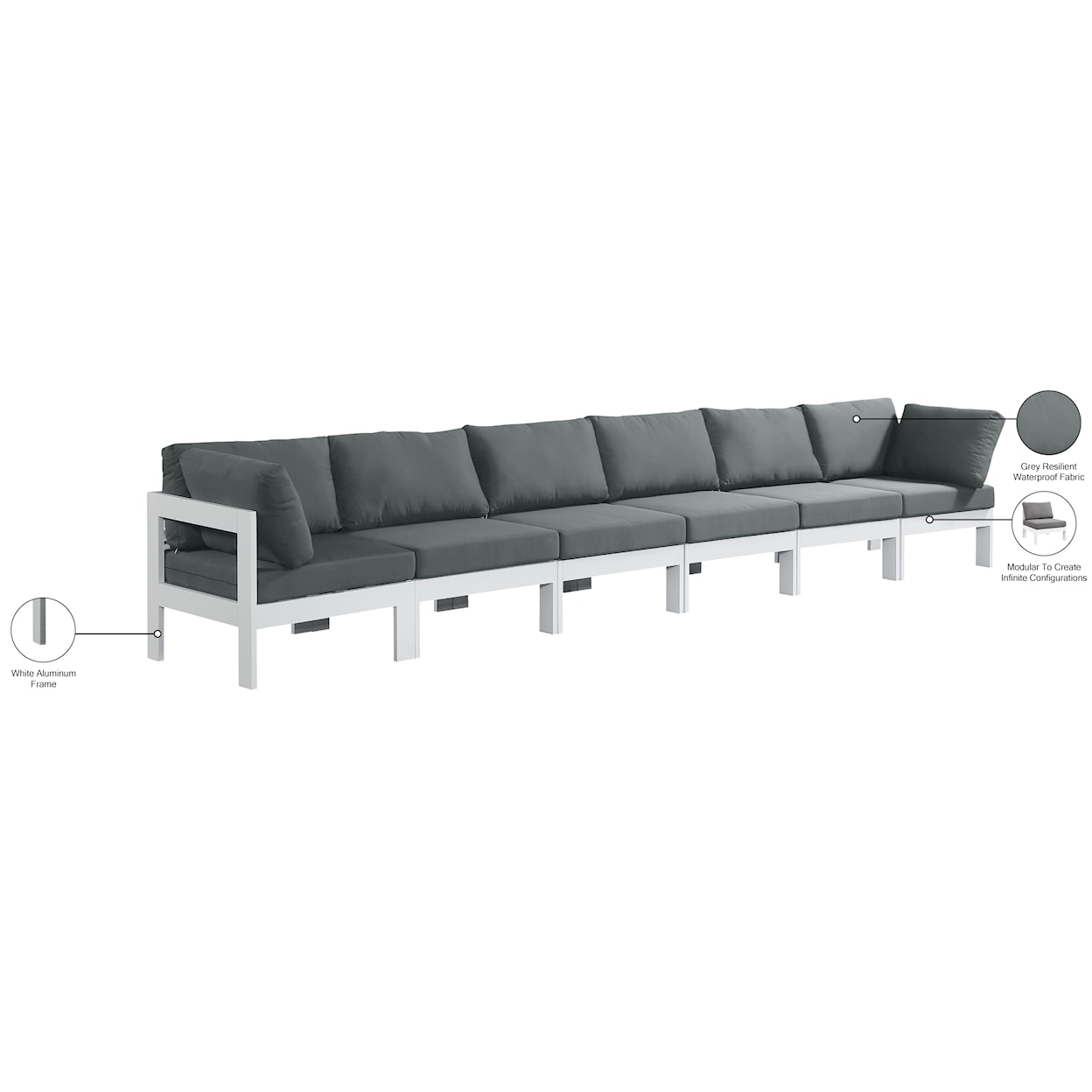 Meridian Furniture Nizuc Modular Sofa