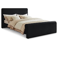 Sloan Black Velvet Queen Bed (3 Boxes)