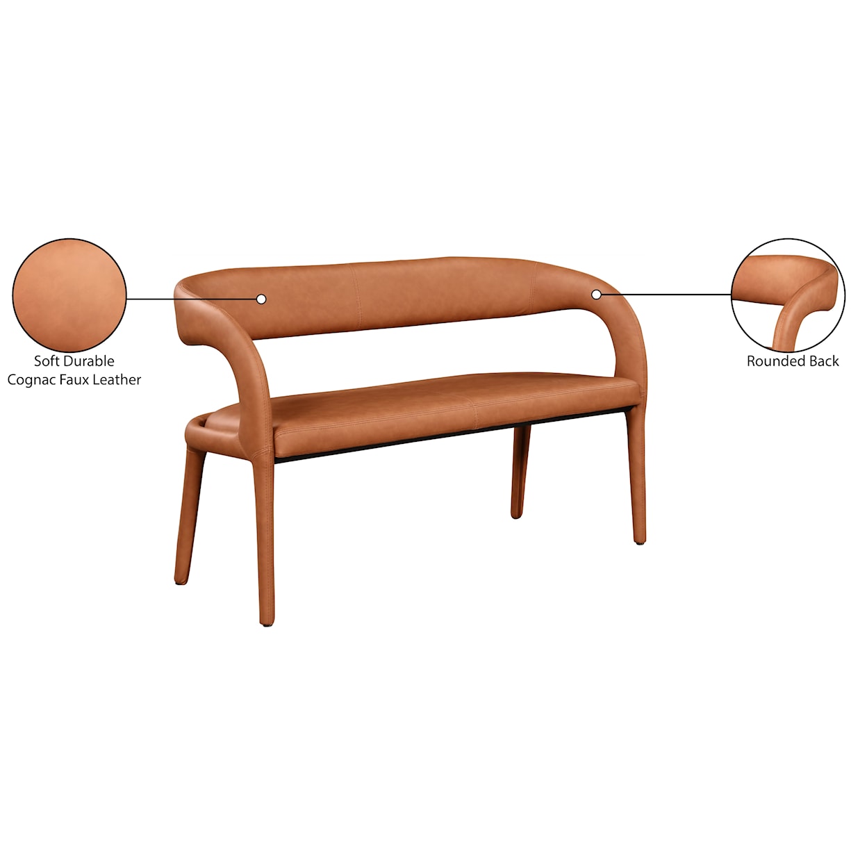 Meridian Furniture Sylvester Bench