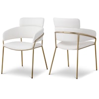 Contemporary Faux Leather Dining Chairs