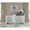 Meridian Furniture Florence White Sideboard with Storage
