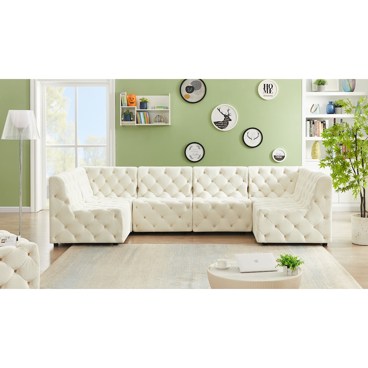 Meridian Furniture Tuft Modular Sectional