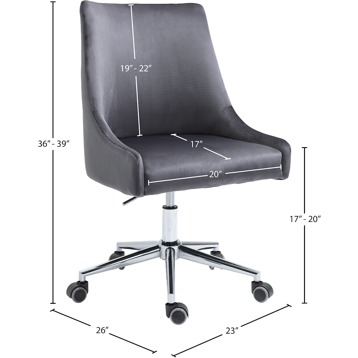 Meridian Furniture Karina Office Chair