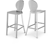 Maddox Chrome Stainless Steel Stool