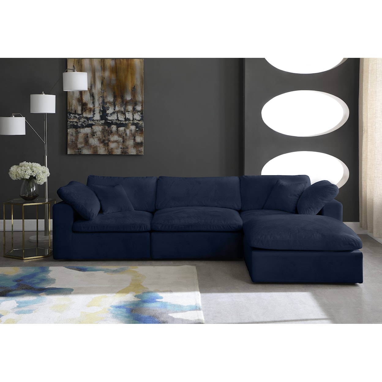 Meridian Furniture Cozy Comfort Modular Sectional