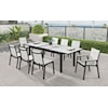 Meridian Furniture Nizuc Aluminum Dining Table