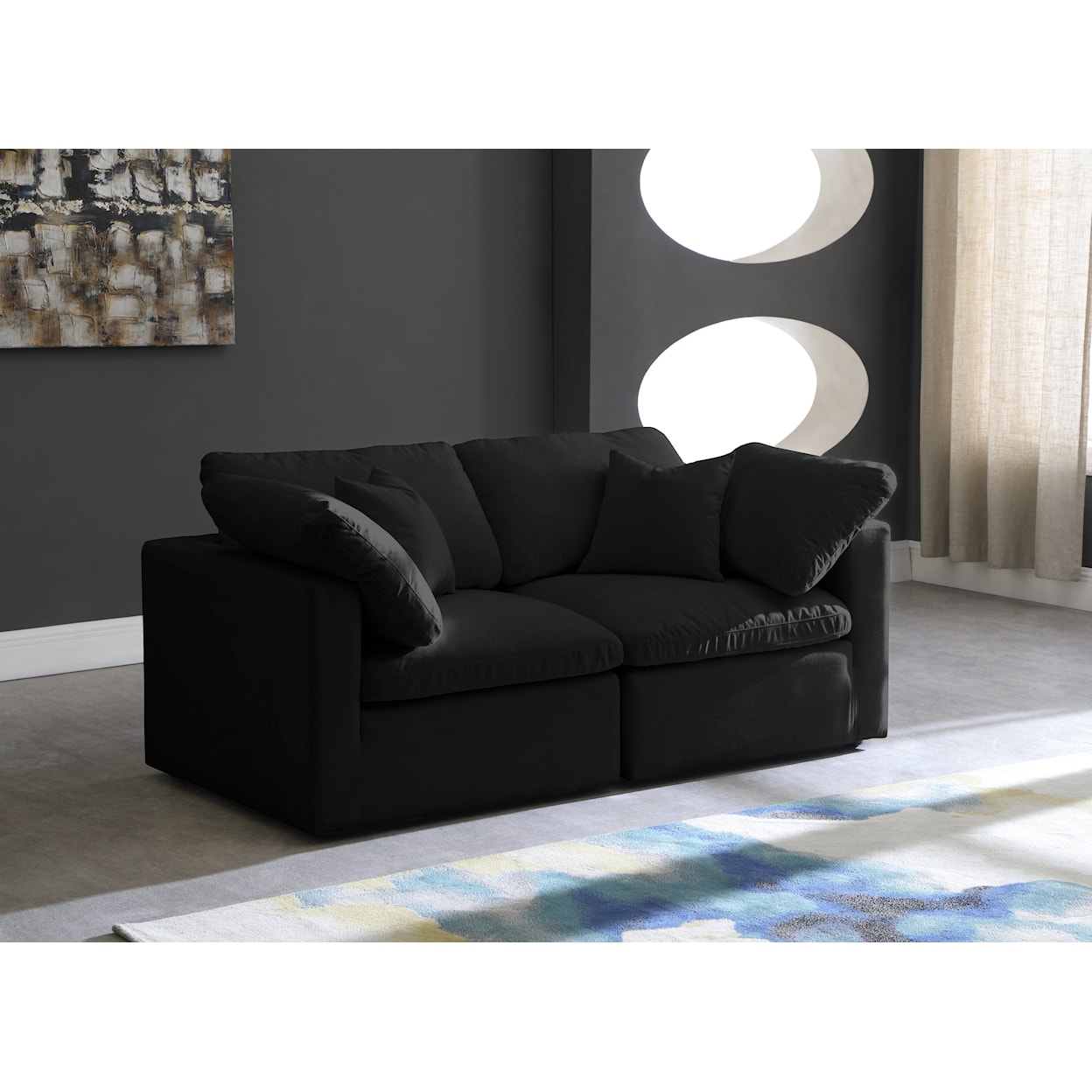 Meridian Furniture Plush Standard Comfort Modular Sofa