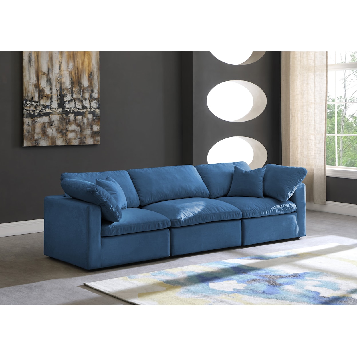 Meridian Furniture Plush Standard Comfort Modular Sofa