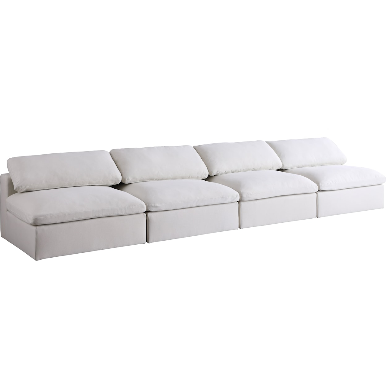 Meridian Furniture Serene Deluxe Comfort Modular Armless Sofa