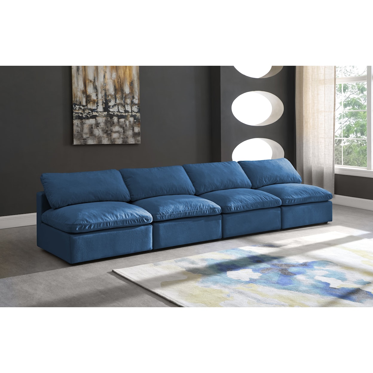 Meridian Furniture Plush Standard Comfort Modular Sofa