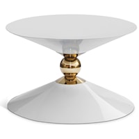 Malia White / Gold Coffee Table