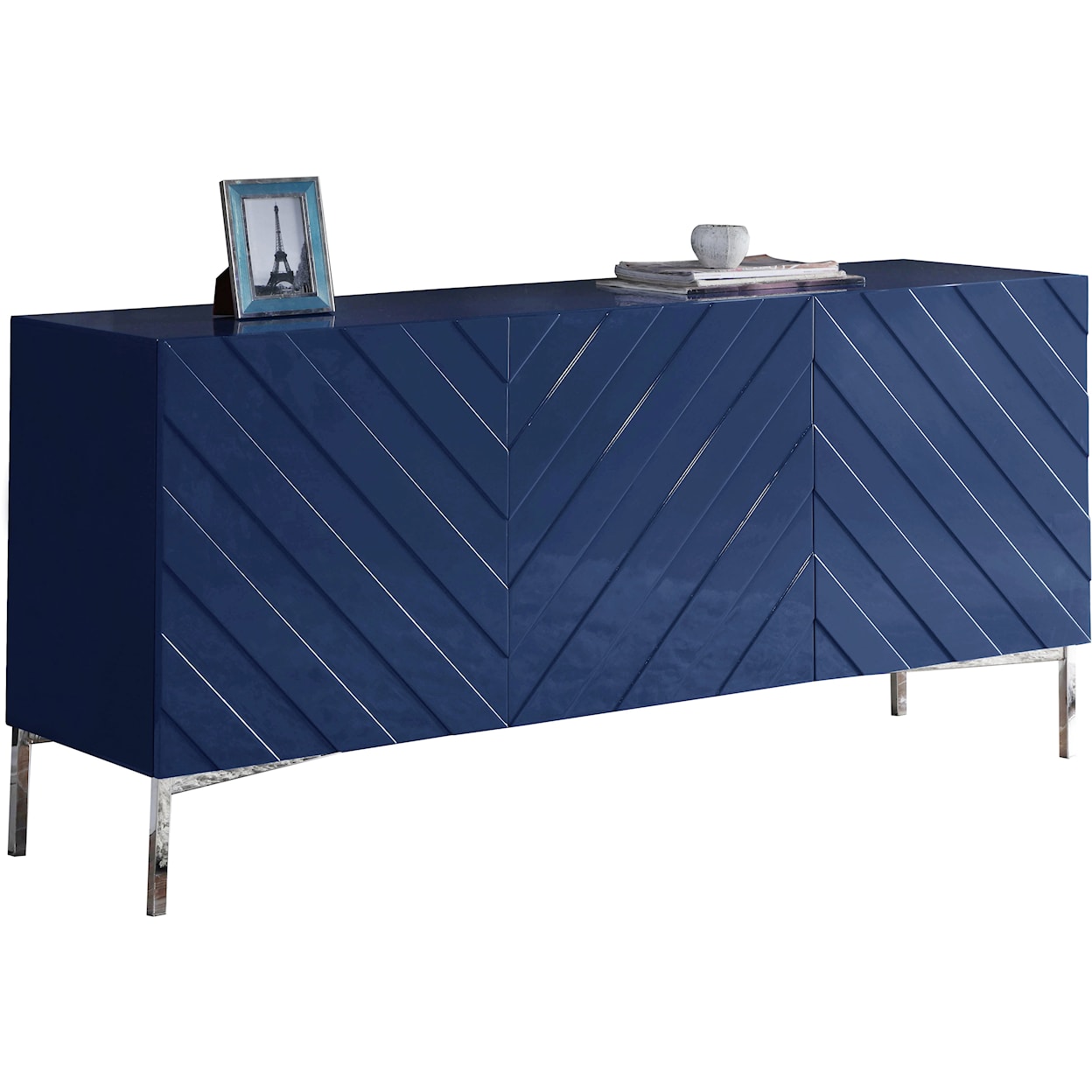 Meridian Furniture Collette Navy Sideboard with Storage