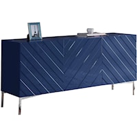 Contemporary Navy Sideboard with Storage