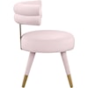 Meridian Furniture Fitzroy Upholstered Pink Velvet Dining Chair