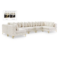 Tremblay Cream Velvet Modular Sectional