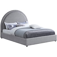 Milo Grey Fabric King Bed