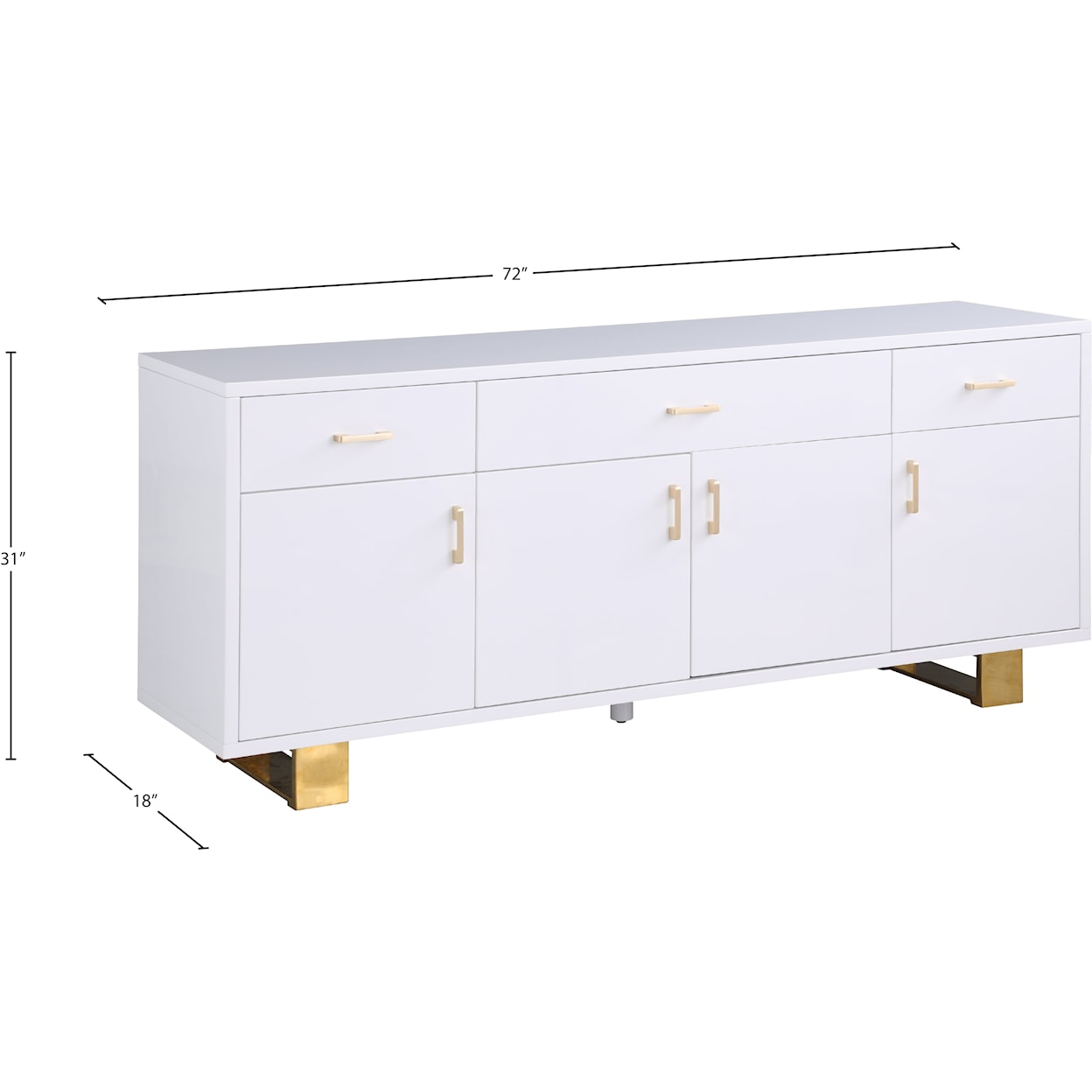 Meridian Furniture Excel Sideboard/Buffet