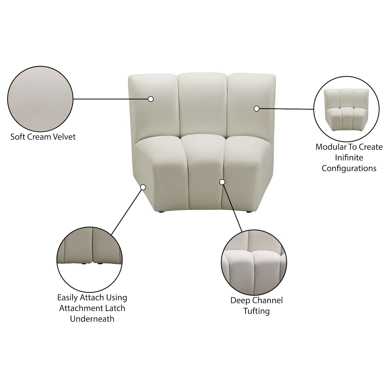 Meridian Furniture Infinity Modular Chair