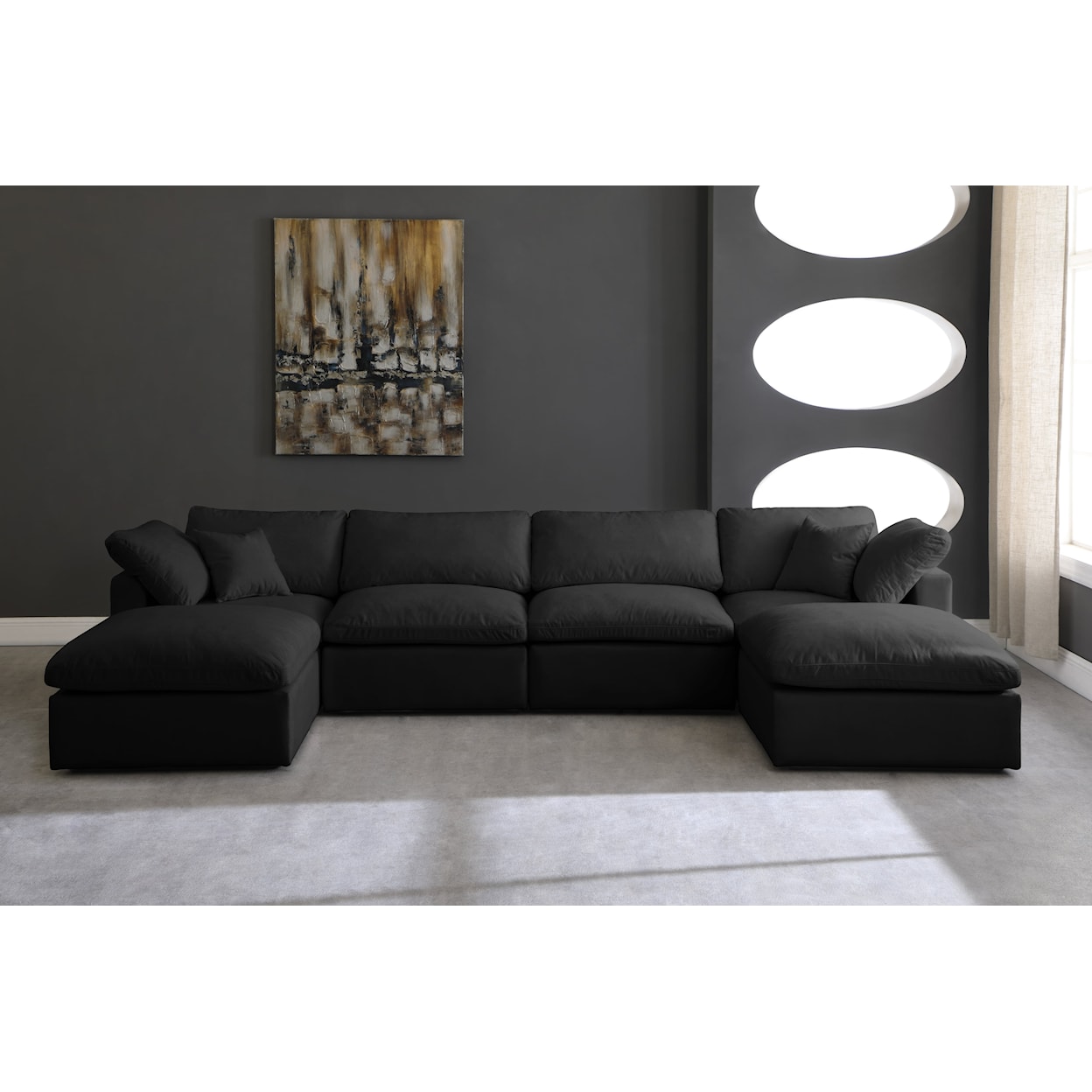 Meridian Furniture Plush Standard Comfort Modular Sectional