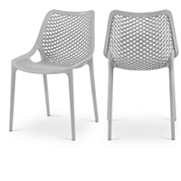 Mykonos Grey Outdoor Patio Dining Chair