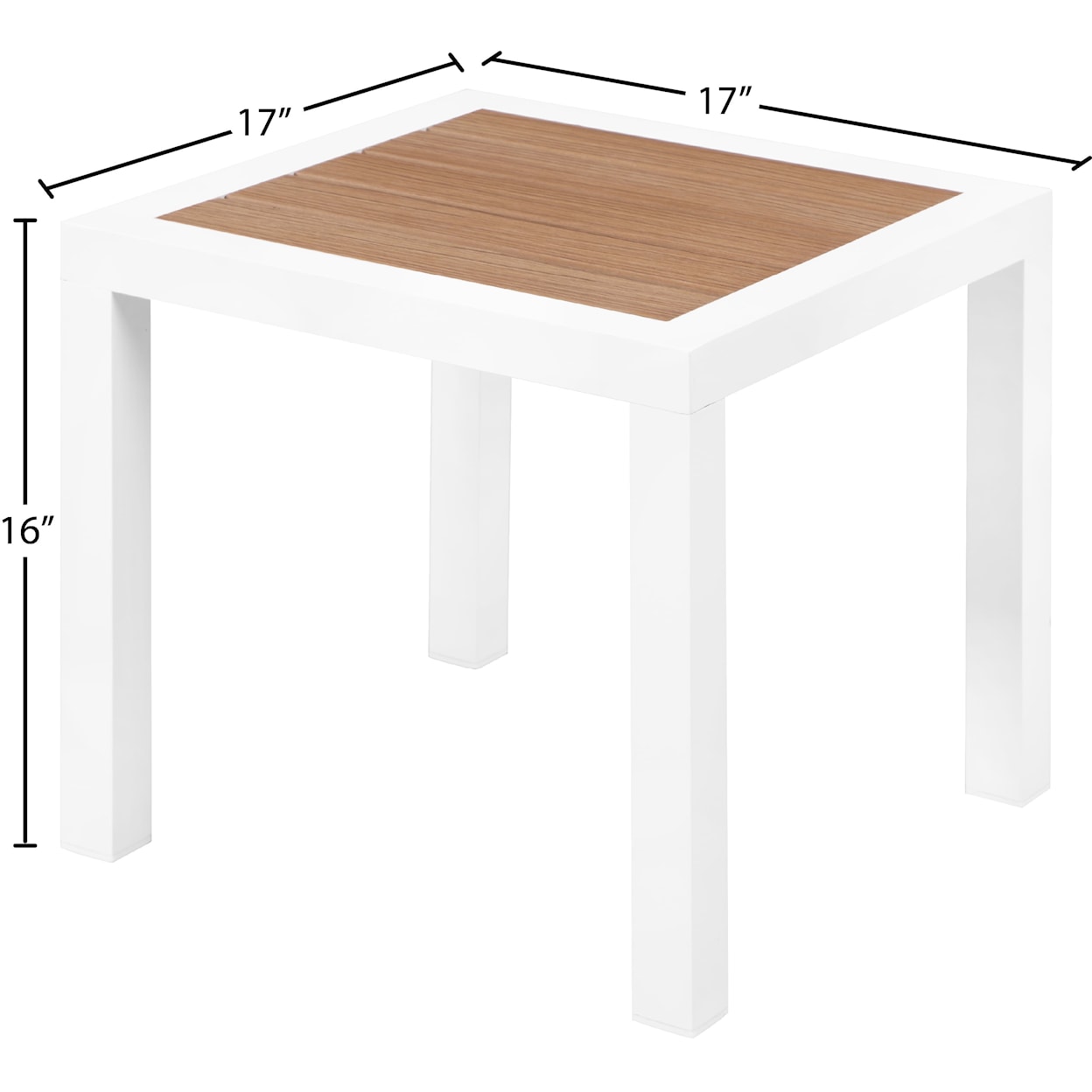 Meridian Furniture Nizuc Aluminum End Table